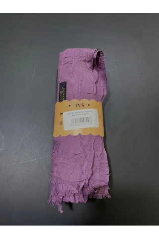 Bambu Kraş Şal Pastel Mürdüm-jawel Tek Renk