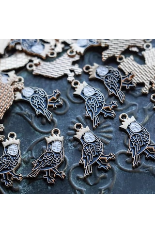 Kafebizu Metal/emaye Kolye Ucu 4'lü 25.5x16.5x1.5 Mm 198673747