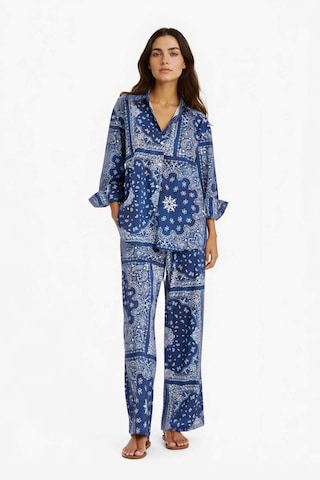 Defacto Regular Fit Şal Desenli Plaj Pantolonu-fall İn Love F8336ax25hsnv241 Lacivert