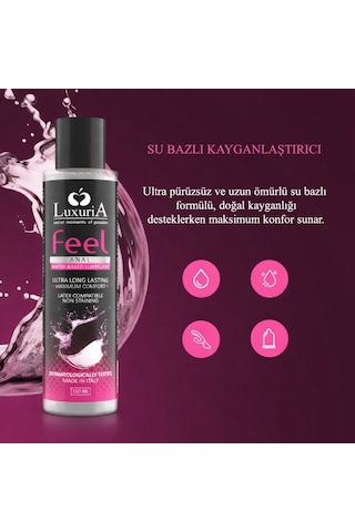 İntimateline Luxuria Feel Anal 150 Ml Kayganlaştırıcı Jel