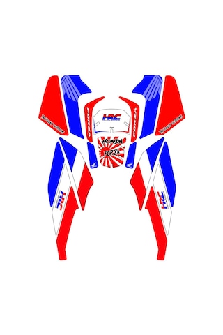 Honda Forza 250 2025 İle Uyumlu 18 Parça Renkli Tank Pad Seti Gc20-r6
