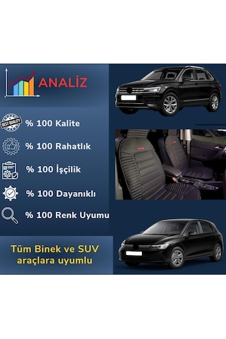 Space Oto Koltuk Minderi, Togg Araçlara Uyumlu 2'li Set Özel Tasarım Minder Premium 001