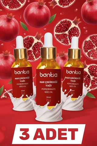 Nar Çekirdeği Yağı 3x20 Ml Saf Soğuk Sıkım Cilt Yenileyici 60 ML