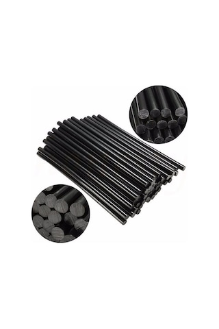 Wellhise Siyah Kalın Silikon 1 KG 48 Adet 11 MM 22 CM