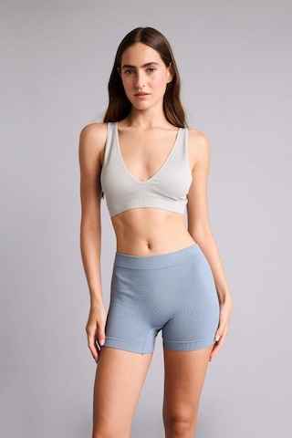 Defacto Fitilli Elastik Bel Açık Mavi Seamless Boxer I0628ax26hsbe746 Mavi-be746