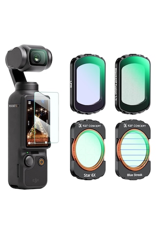K&f Concept Magnetic 4'lü Efekt Filtre Seti Djı Osmo Pocket 3 C