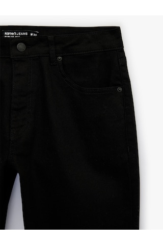 Koton Pamuklu Normal Bel Slim Fit Jean Pantolon - Brad Jean Siyah 6sam40033nd Siyah