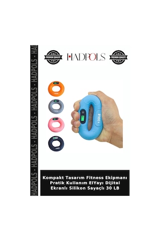Kompakt Tasarım Fitness Ekipmanı Pratik Kullanım Elyayı Dijital Ekranlı Silikon Sayaçlı 30 Lb Belirtilmemiş