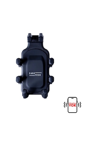 Caretech Ct-m10 Telefon Tutucu Titreşim Önleyici Motosiklet Gidon Ayna Montajlı 8 Pençeli Sabitleme Siyah