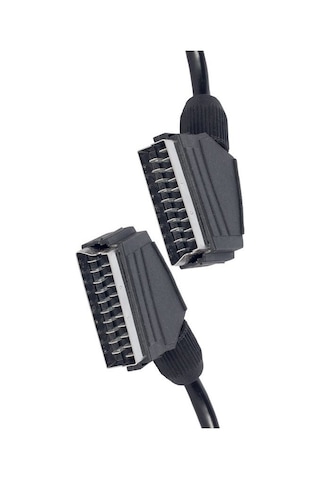 1.2 Metre Skart Erkek To Scart Male Tırnaklı Ara Görüntü Kablosu