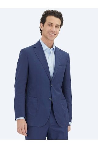 İndigo Düz Comfort Fit Takım Elbise İndigo