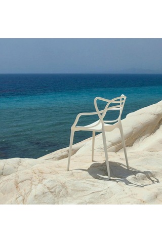 Masters Sandalye 4 Lü Set Ikonlara Saygı Duruşu, 2013 Red Dot Design Award Beyaz