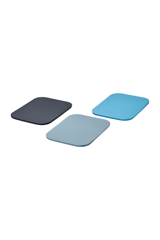 Ikea 365+ 3'lü Kesme Tahtası 22 X 16 Cm Mavi Gri Gri - Mavi