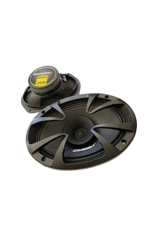 Soundmax Sx-m69xh Çifti 500wat-200w Rms Kapaklı 6x9 Oval Oto Midrange Hoparlör