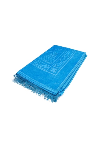 Peluş Seccade Mavi 80x120 Cm.