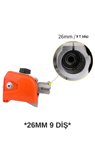 Silen Motorlu Tırpan Dal Budama Aparatı 26mm 9 Diş
