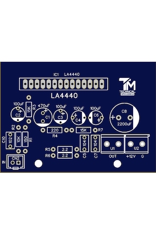 19 Watt Mono Tek Kanal Rms Amfi Devresi Class Ab La4440
