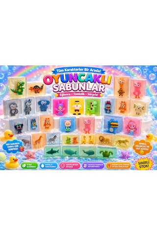 Oyuncaklı Çocuk Sabunları Erkek Çocuğu Karakterler Çilek Oyuncaklı Çocuk Sabunları Erkek Çocuğu Karakterler Çilek