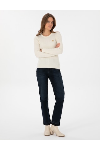 Pierre Cardin Kadın Koyu Mavi Pantolon Jean 50308408-vr032 Koyu Mavi