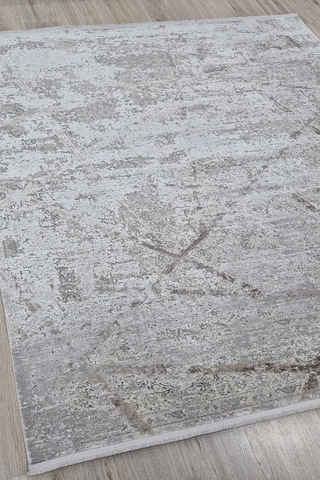 Zeugma Yumuşak Yüzey 100 Tarak Viskon Halı Zeu 3008 Gri E Gri
