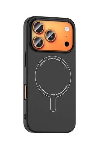 Apple iPhone Uyumlu Uyumlu 18 Pro Max Kılıf M-safe Şarj Özellikli Kamera Korumalı Zore Elio Sert Pc Kapak Çok Renkli