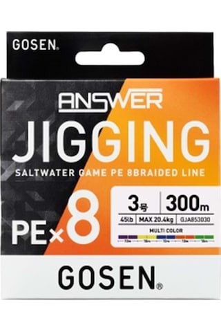 Gosen Jigging Answer Pe 8 Örgü Jig Ve Tai Rubber İpi 300mt Multi - 1.0 Pe 6.0pe