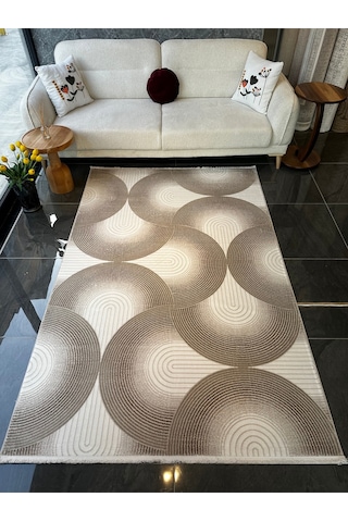 Still Halı Salon, Oturma, Yatak Odası Halısı Desen Kodu 77411-070 Bej