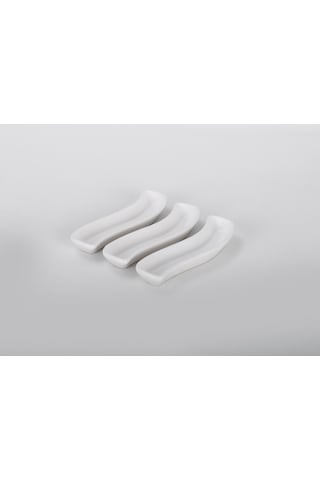 Keramika Mat Beyaz Zeytinlik 18 CM 3 Adet