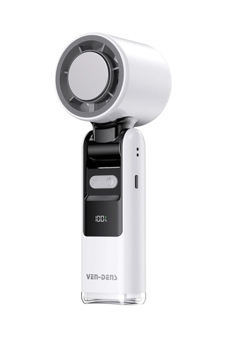 Ven-dens Vd-fan002 800 Mah Usb Şarjlı Taşınabilir Mini El Vantilatörü, 3 Kademeli Hız, Beyaz