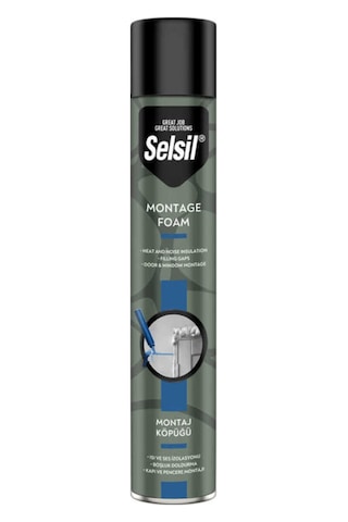 Selsil Çok Amaçlı Poliüretan Esaslı Montaj Köpüğü 750 Ml