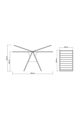 Devecioğlu Harbinger MM033 Nova Lux Çamaşır Kurutma Askısı