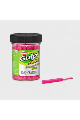 Berkley Gulp Alive Baby Sardine 2'' 4 Cm Lrf Silikon Yem Pink