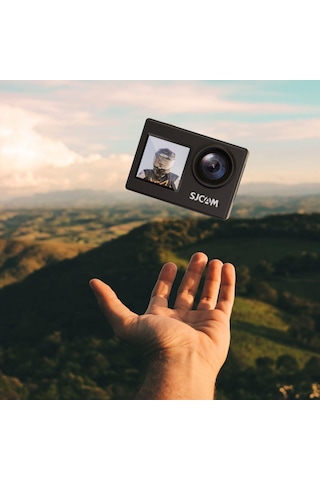 Sjcam Sj4000 Dual Screen Wifi 4k Aksiyon Kamerası Siyah