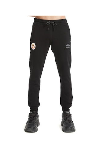 Galatasaray Lisanslı Umbro Lastikli Paça Siyah Eşofman Altı 027 Siyah