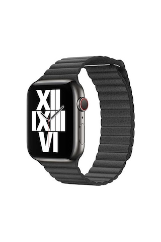 Watch 38mm Uyumlu Krd-09 Deri Lop Mkst Kordon-siyah