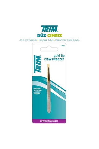 Trim Cımbız Altın Düz Uçlu 5-43B