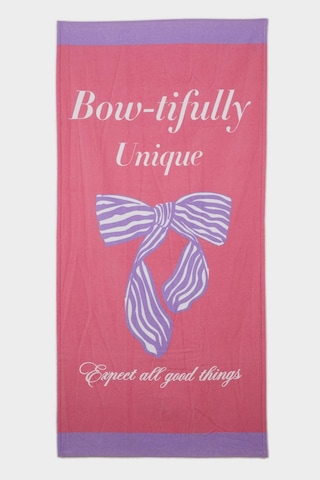 Defacto Kız Çocuk Baskılı Pamuklu Plaj Havlusu E3911a825smpn1 Pembe