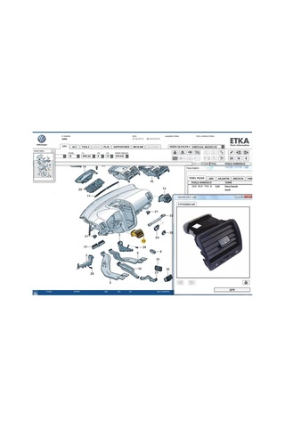 Jetta Mk5 2006 -- 2010 Sol Ön Havalandırma Izgarası 1K0819703D