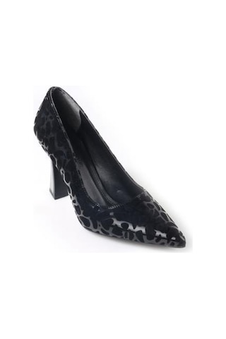 Papuçcity Dnz 03014 8,5 Cm Topuklu Kadın Desenli Stiletto Ayakkabı 001