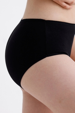 Meine Liebe Unterwäsche Pamuklu 7'li Paket Yüksek Bel Toparlayıcı Etkili Bato Külot Siyah
