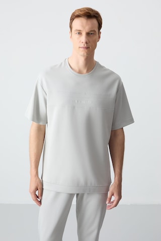 Tommy Life Taş Pamuklu Kalın Yumuşak Dokulu Oversize Fit Basic Erkek Eşofman Takım - 85261 Taş Rengi Taş