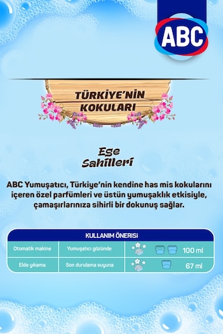 ABC Çamaşır Yumuşatıcısı Ege Sahilleri 4 x 5 L