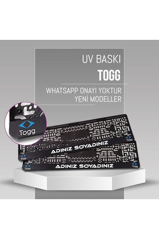 Togg Plakalık, 2 Adet Premium Uv Baskı, Plakalıkhane