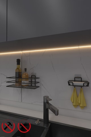 Alper Banyo Siyah 3'Lü Yapışkanlı Banyo Düzenleyici Set Raf, Sabunluk Ve Fön Askısıı