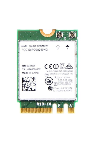 Intel 8260ngw Wifi Kartı 802.11ac Dual Band + Bluetooth 4.2