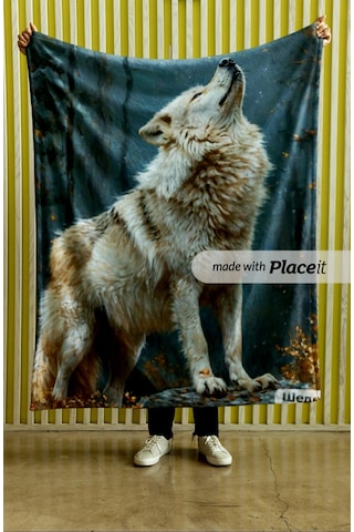 150x220 Cm Tv Koltuk Yatak Battaniyesi Leke Tutmaz Kurt