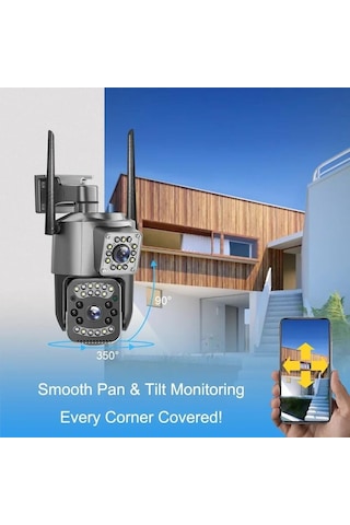 Avenir Av-m07w 2 Kameralı 4mp Wifi Gece Görüşlü İnsan Algılama Onvif Kamera