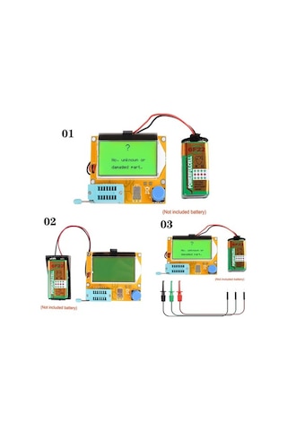 Pazly Triyot Transistör Test Scr Metre Lcr-t4 Kapasite Esr Endüktans Diyot Cihazı Mp