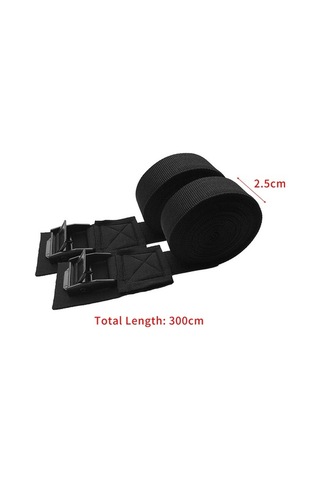 Pazly Sağlam Kilitli Dayanıklı Bağlama Kayışı - Motosiklet, Bagaj, Sörf Tahtası İçin