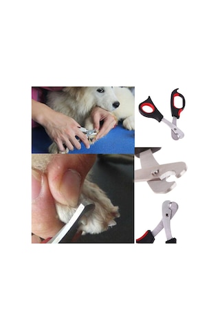 Keyifli Sepetim Büyük Irk Köpek Kedi Çelik Uçlu Evcil Hayvan Tırnak Makası Pati Bakım Aleti Ergonomik Kaymaz